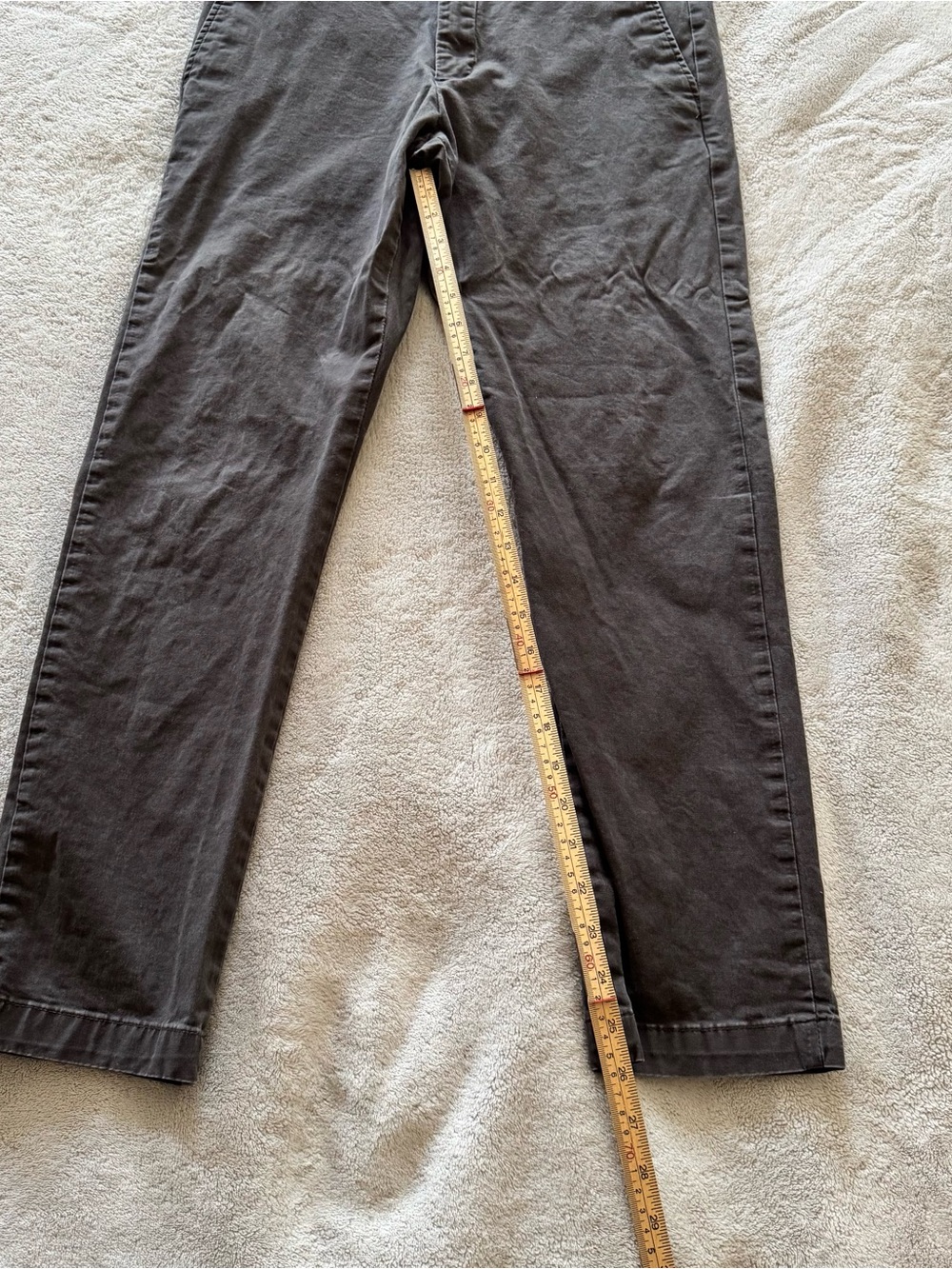 Banana Republic Fulton Skinny Chino Pants Gray 33x30 Stretch Slim Casual Mens - Picture 6 of 7